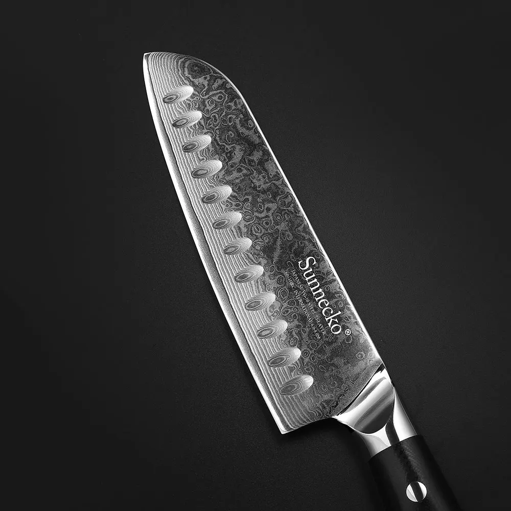 SUNNECKO профессиональный набор кухонных ножей из 2 предметов нож Santoku японский VG10