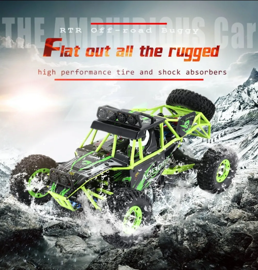 Wltoys 12428 1/12 2 4 г 4WD высокая скорость 35 км/ч Электрический матовый гусеничный