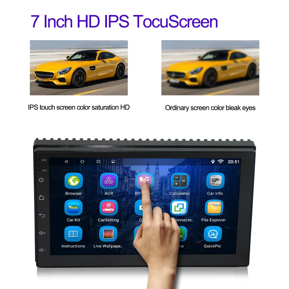 2 Din 7 &quotAndroid универсальный автомобильный радио мультимедиа плеер Bluetooth gps