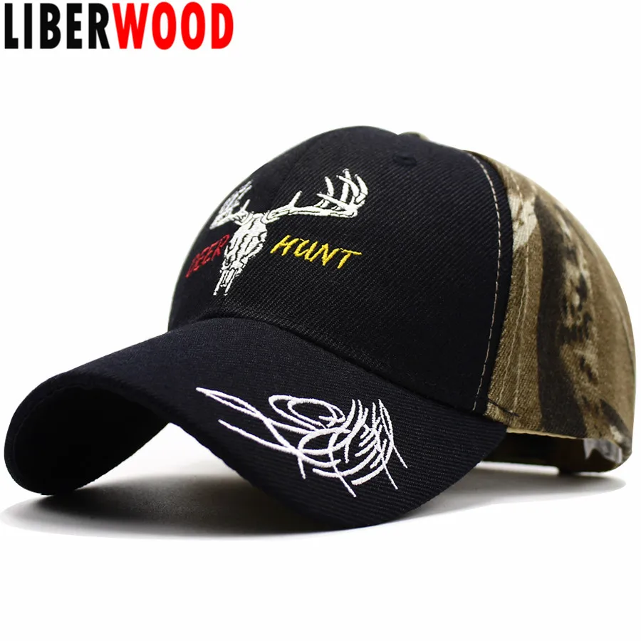 Бейсбольная кепка LIBERWOOD армейская зеленая камуфляжная для охоты на оленя Realtree Xtra