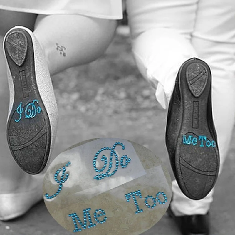 Стразы для свадебных торжеств I Do Me Too Blue Набор стикеров Аппликации что то