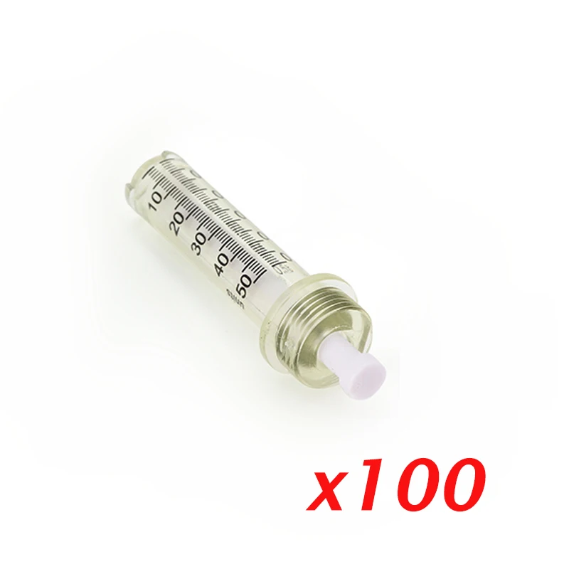 

100 pieces 0.5 CC Disposable Sterile Tube Syringes Only For Hyaluron Pen Accessories for Nebulizer Hyaluronic
