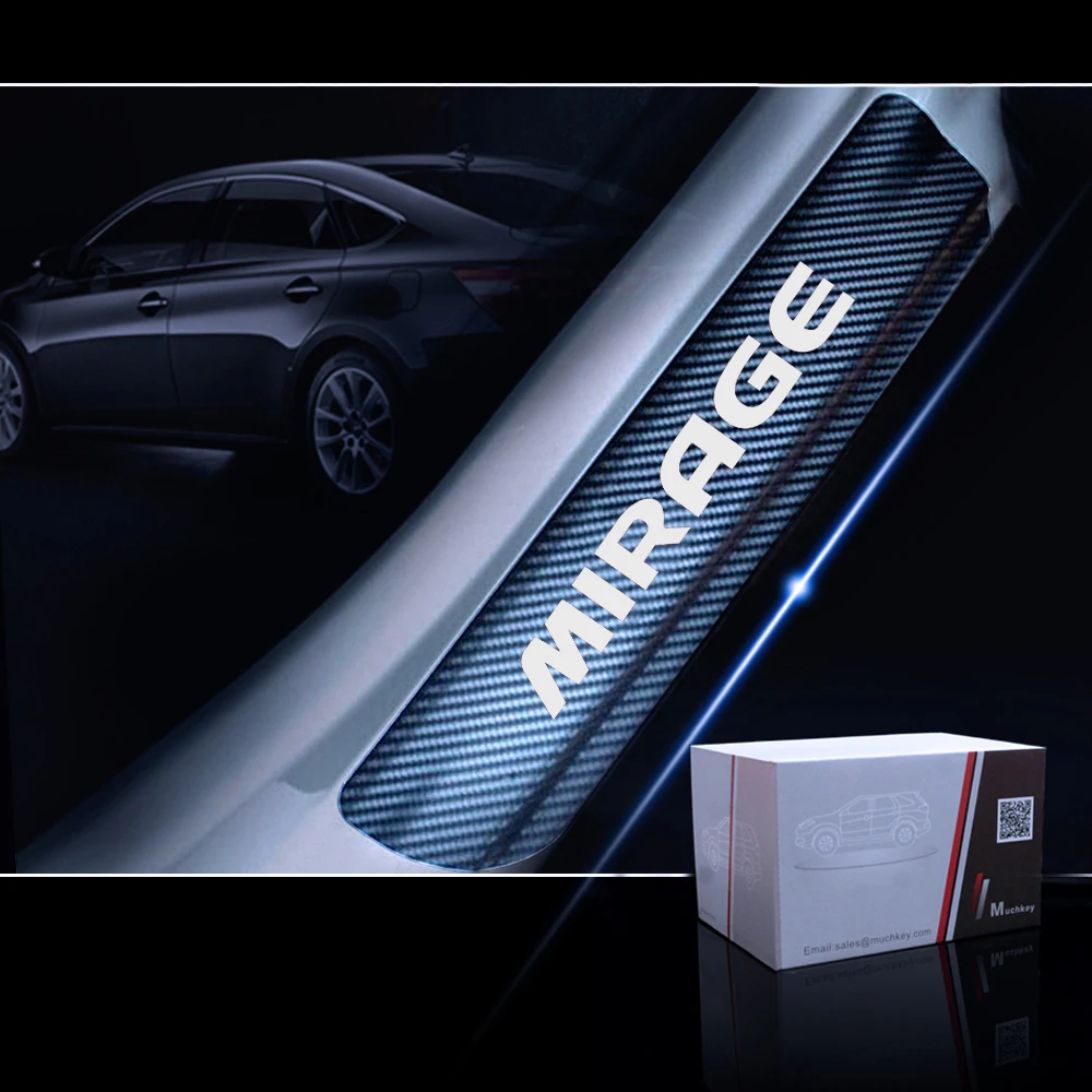 Автомобильные аксессуары 4D из углеродного волокна для Mitsubishi MIRAGE протектор