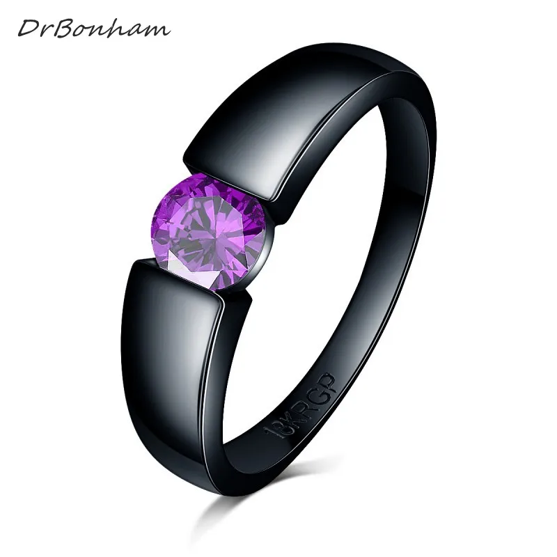 Очаровательное кольцо с камнем розовый синий желтый циркон для женщин и мужчин