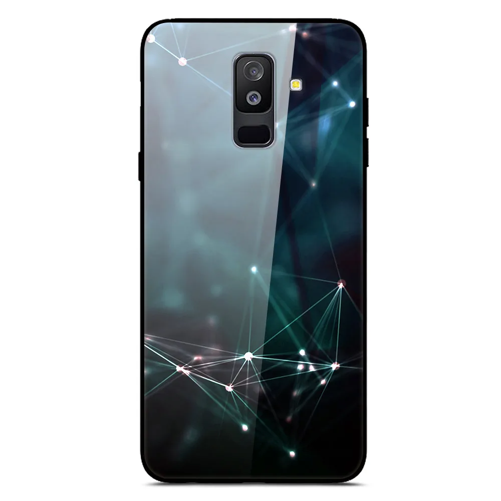 26 Для samsung Galaxy A6 Plus чехол из закаленного стекла с изображением планеты Космос чехол-накладка для samsung A6 Plus A605F+ жесткий чехол из поликарбоната - Цвет: 26