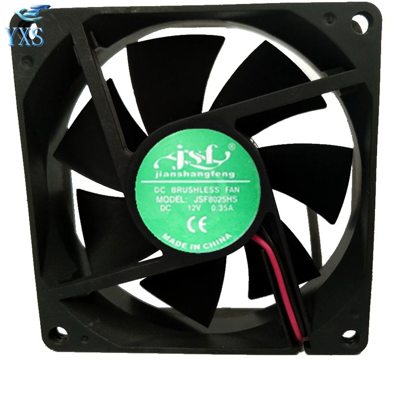 JSF8025HS DC 12V 0.35A 8025 8 см 80*80*25 мм высокий объем ветра фен охлаждающий вентилятор|fan fan|fan