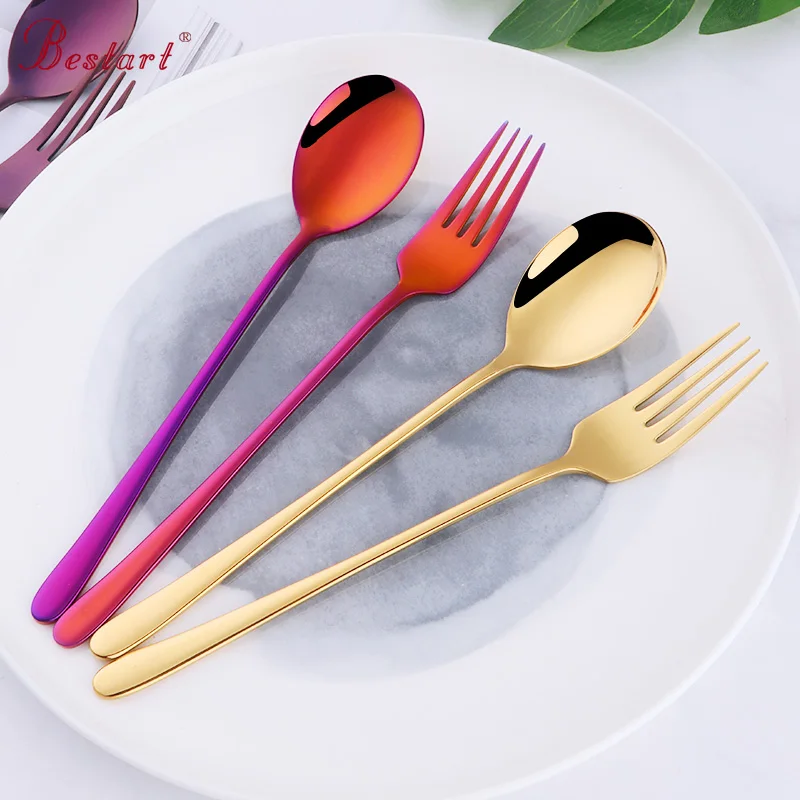 2 шт. столовые приборы из нержавеющей стали 18/10|spoon kitchen|korean spoonsalad spoon |