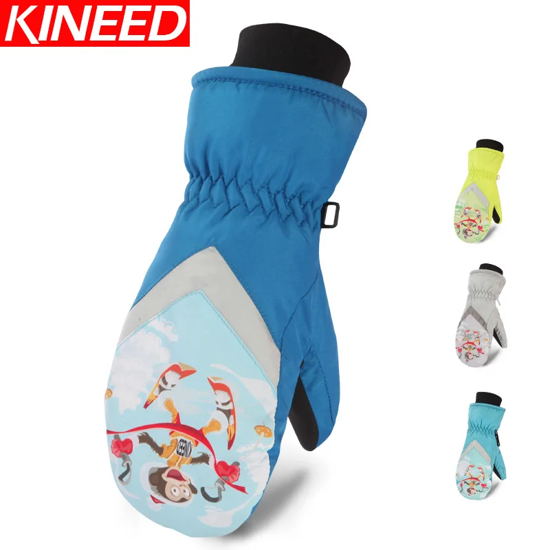 

Child Ski Gloves Winter Thermal Waterproof Windproof Lovely Glove Outdoor Sports Riding Snowboarding Snow Skiing Kids Gloves