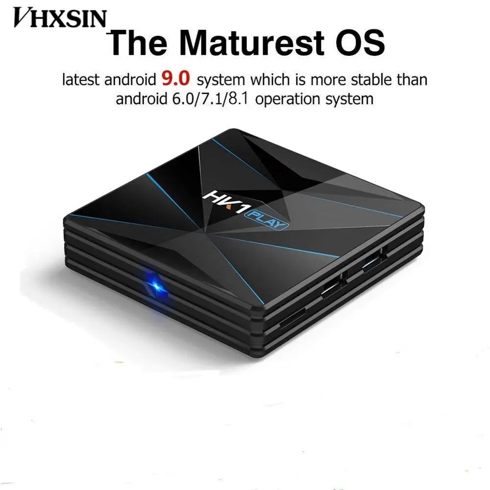 ТВ-приставка VHXSIN HK1 Play ANDROID 9 0 OS 4 ГБ ОЗУ 64 Гб ПЗУ DUAL WIFI 100 м приставка S905X2 |
