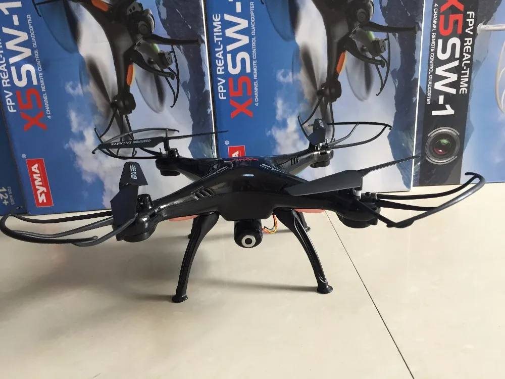 SYMA X5SW 1 с камерой 2 Мп WIFI FPV RC Квадрокоптер 4 ГГц 4CH 6 осевой гироскоп вертолет