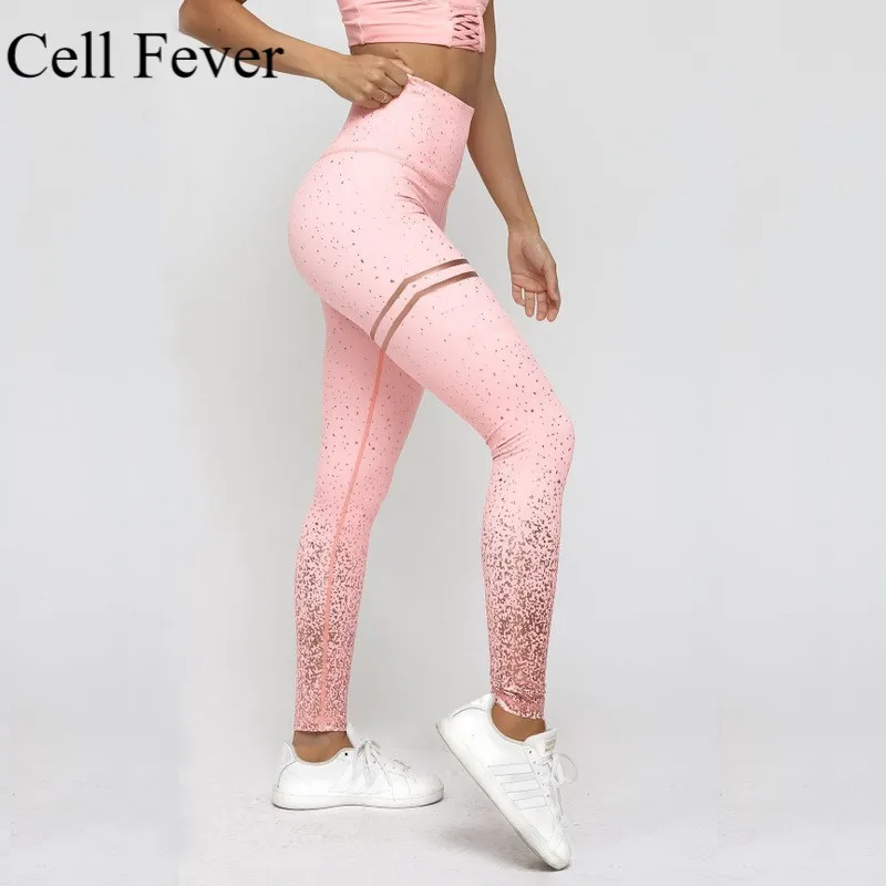 Print Yoga Pants Women High Waist Seamless Leggings Push Up Sports Wear Gym Fitness Running Workout Clothes Elastic Slim | Спорт и
