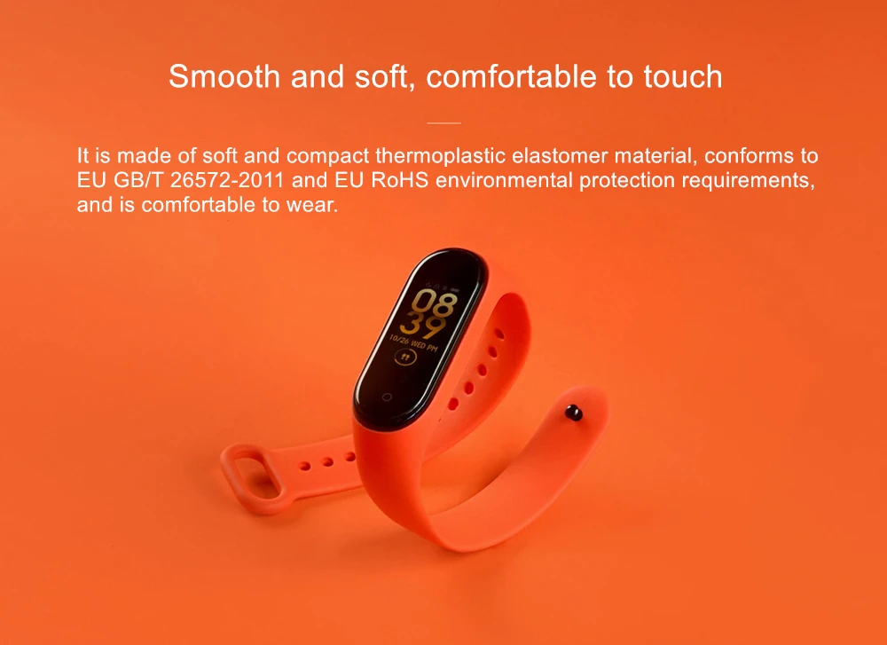 Xiaomi mi Band 4 NFC ремешок из ТПУ Черный Синий Оранжевый винный красный розовый mi Band 3 4 кабель для зарядки умные аксессуары