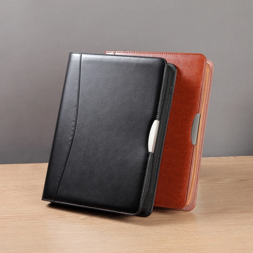 Чехол органайзер для документов на молнии|leather padfolio|padfolio a4a4 padfolio |