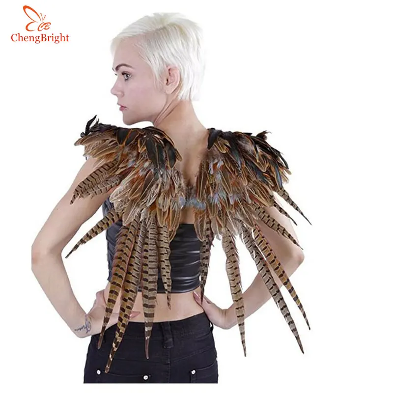 ChengBright-plumas de cola de fais&aacute;n Natural, joyer&iacute;a DIY, decoraciones de boda, plumas, de fais&aacute;n Plume, 35-40CM, 14-16 pulgadas, 50 Uds.-2