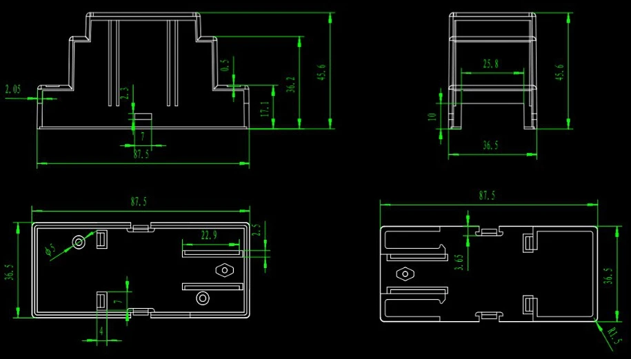 Diy корпус электрический пластиковый инструмент чехол ПЛК коробки (6 шт) 88*59*37 мм