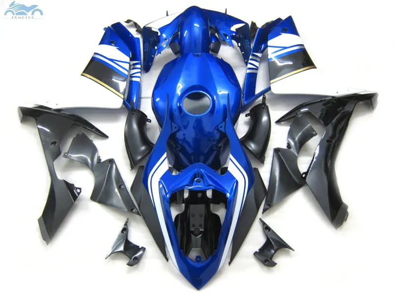 Комплект обтекателей для мотоцикла YAMAHA 2007 2008 YZFR1 YZF R1 07 08 белый синий обтекатели