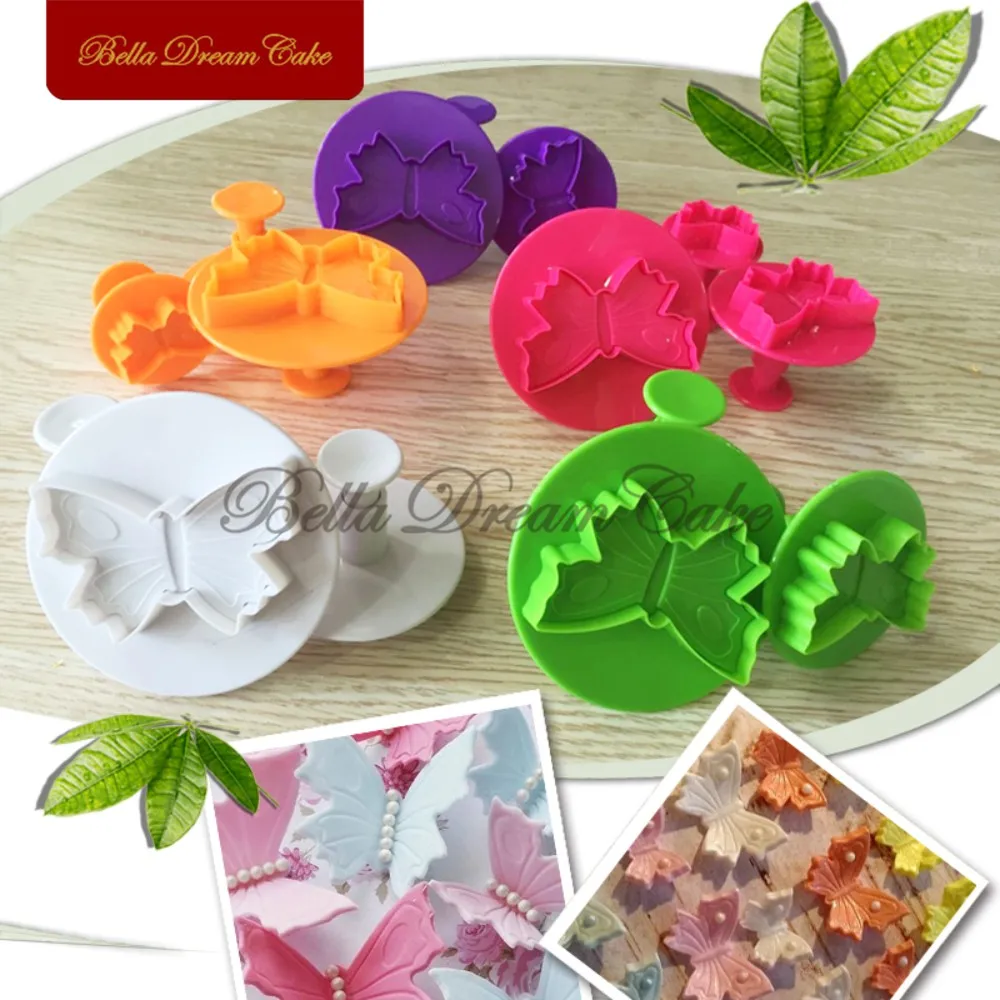 4 шт./компл. плунжер-бабочка для кексов и крекеров инструменты украшения