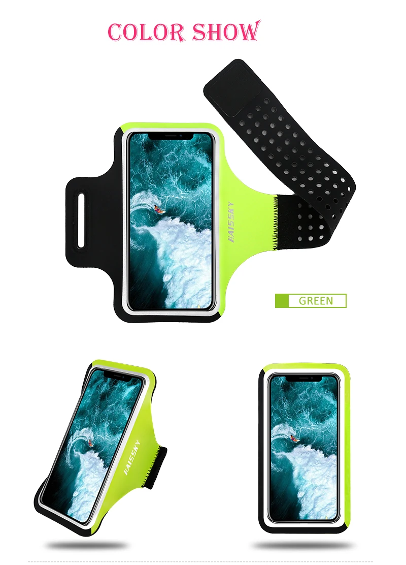 Haissky спортивные нарукавники чехол для iPhone 11 Pro X XR XS Max 6 8 7 Plus спортивный чехол для телефона на руку держатель для телефона нарукавник сумка