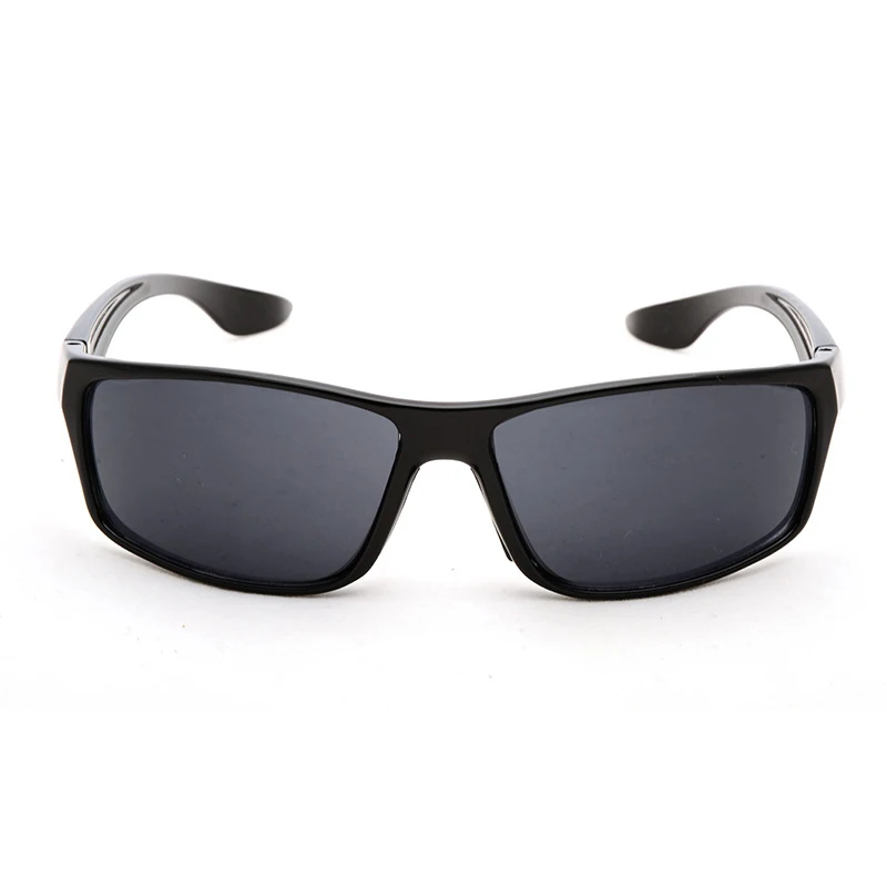 Black Gray Lens Очки для велоспорта, поляризационные спортивные солнцезащитные очки для мужчин и женщин, очки для бейсбола, бега, рыбалки, вождения, гольфа, туризма, ночного видения - Цвет: Black Gray Lens