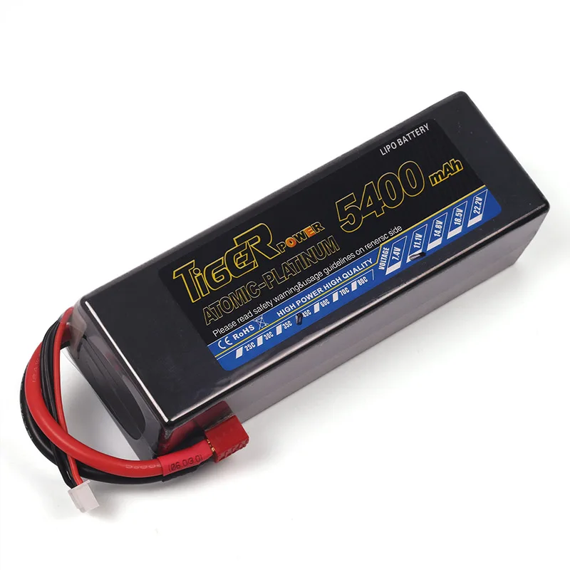 Tiger Lipo 120C rc car bateria 3s 5400mah 11.1v hard case battery for 1/8 scale 4WD off road Monester Truggy Buggy truck | Игрушки и