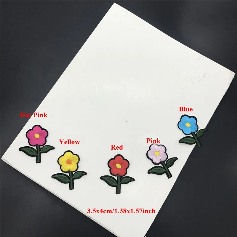 20 шт Железный На блёстках стикер попугай цветок лоскутное вышитые патч для