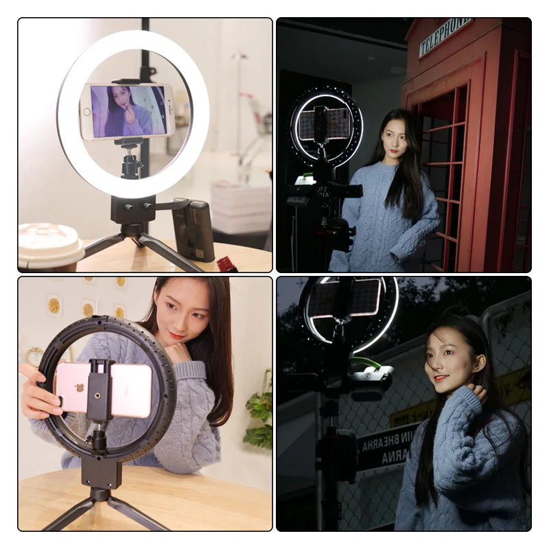 9 дюймовое светодиодное кольцо для селфи 10 Вт 3200 5600 к студийное фотосъемки с
