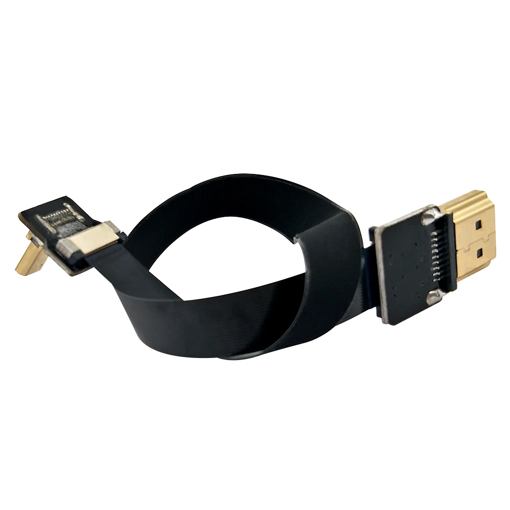 Danspeed новый FPV HDMI type A Male to микро вниз под углом 90 градусов Мужской плоский кабель