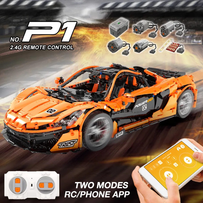 Пресс форма для King 13090 моторизованный автомобиля совместимый с Iphone 20087 MOC 16915 McLaren P1