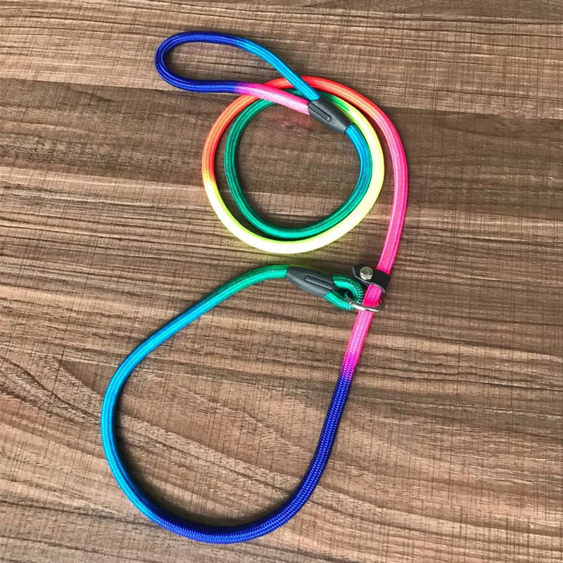 Поводок для собак Rainbow P цветной нейлоновый поводок маленьких и средних