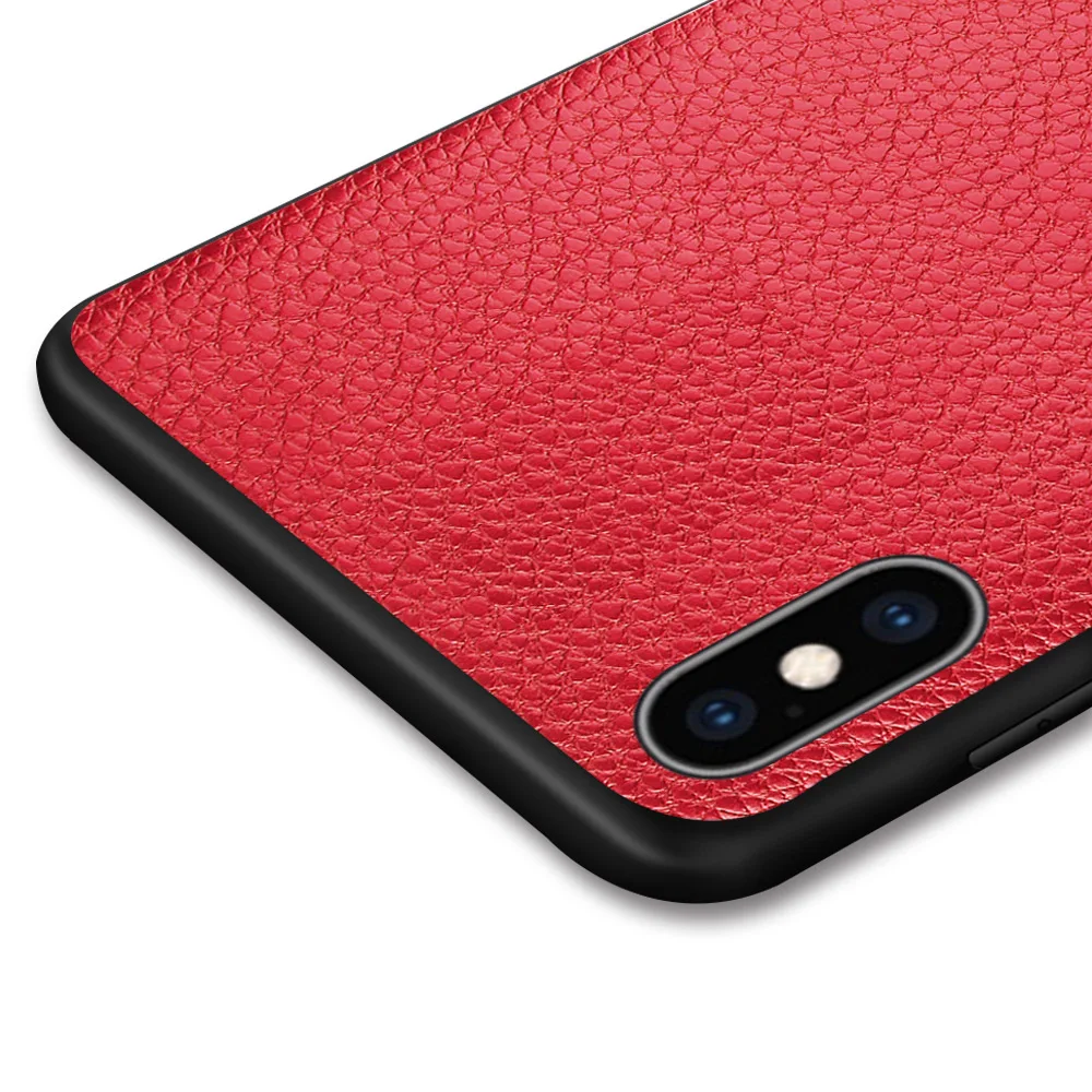 MOFi чехол для телефона Apple iPhone XS задняя крышка iPhoneXS PU кожаный мягкий ТПУ Корпус
