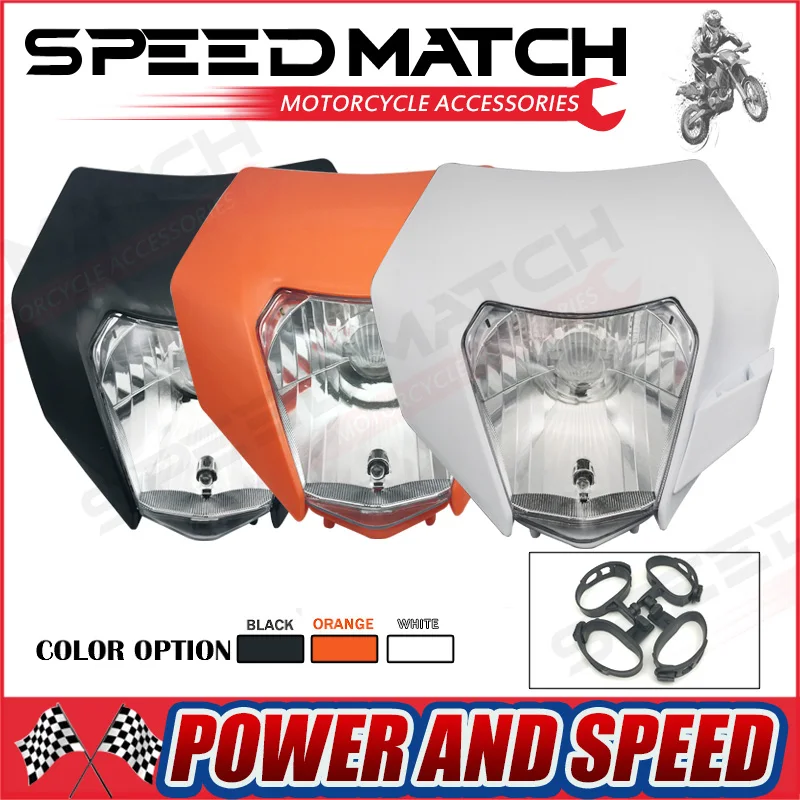Универсальная фара для мотоцикла Dirt Bike Motocross Supermoto KTM SX F EXC XCF SMR 250 450 300 500 налобный