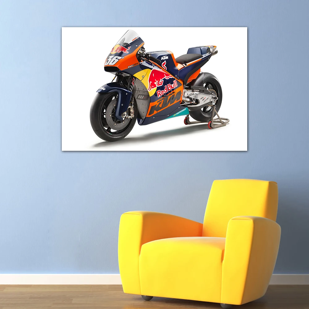 KTM RC16 мускул плакат мотоцикл холст ткань печать для домашнего декора настенная