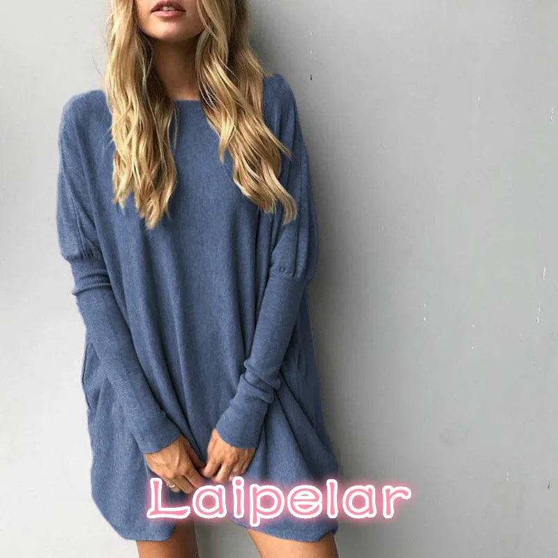

Sweater Tops Women 2019 Autumn Winter Long Sleeve Plus Size Pullovers Elegant Women Loose Female Sweater Clothing