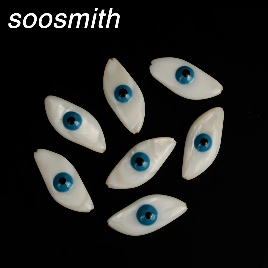 

Soosmith 10 шт. 13x30mm бусины из натуральных раковин, бусины с большим отверстием белое Форма стеклянные бусы Diy браслет ожерелье серьги подарок