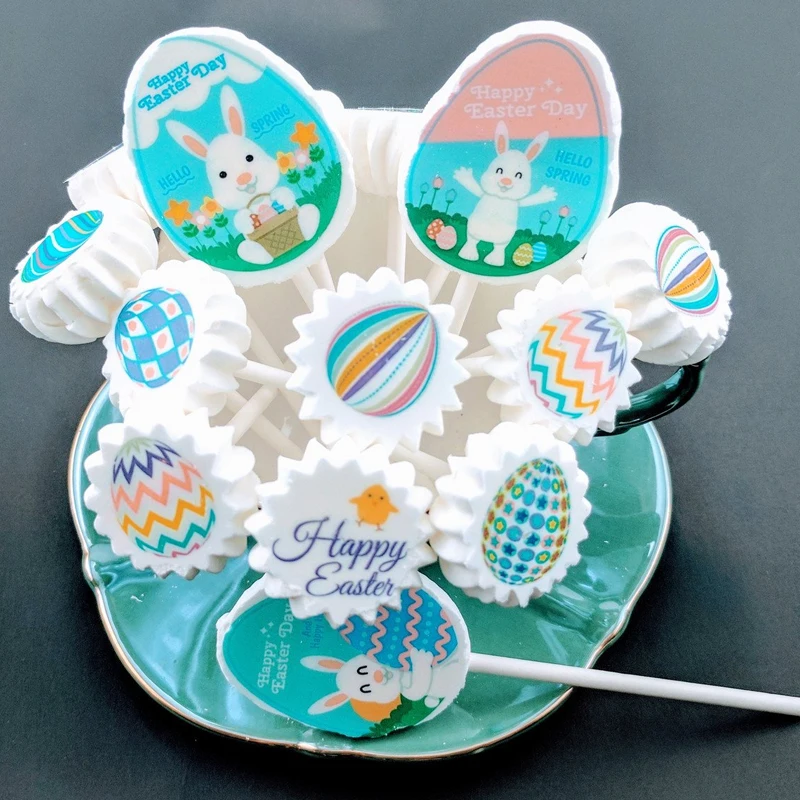 Микс Пасхальный кролик яйцо курица переводной лист для шоколада меренги