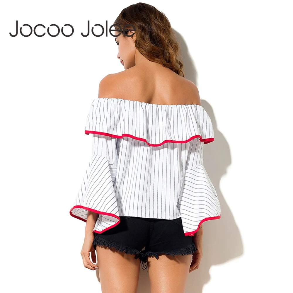 Новые Модные Топы Jocoo Jolee с открытой спиной женские топы длинным рукавом и