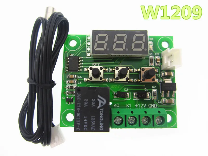 Термометр W1209 регулятор температуры 12 В постоянного тока 10 шт.|switch temperature|control