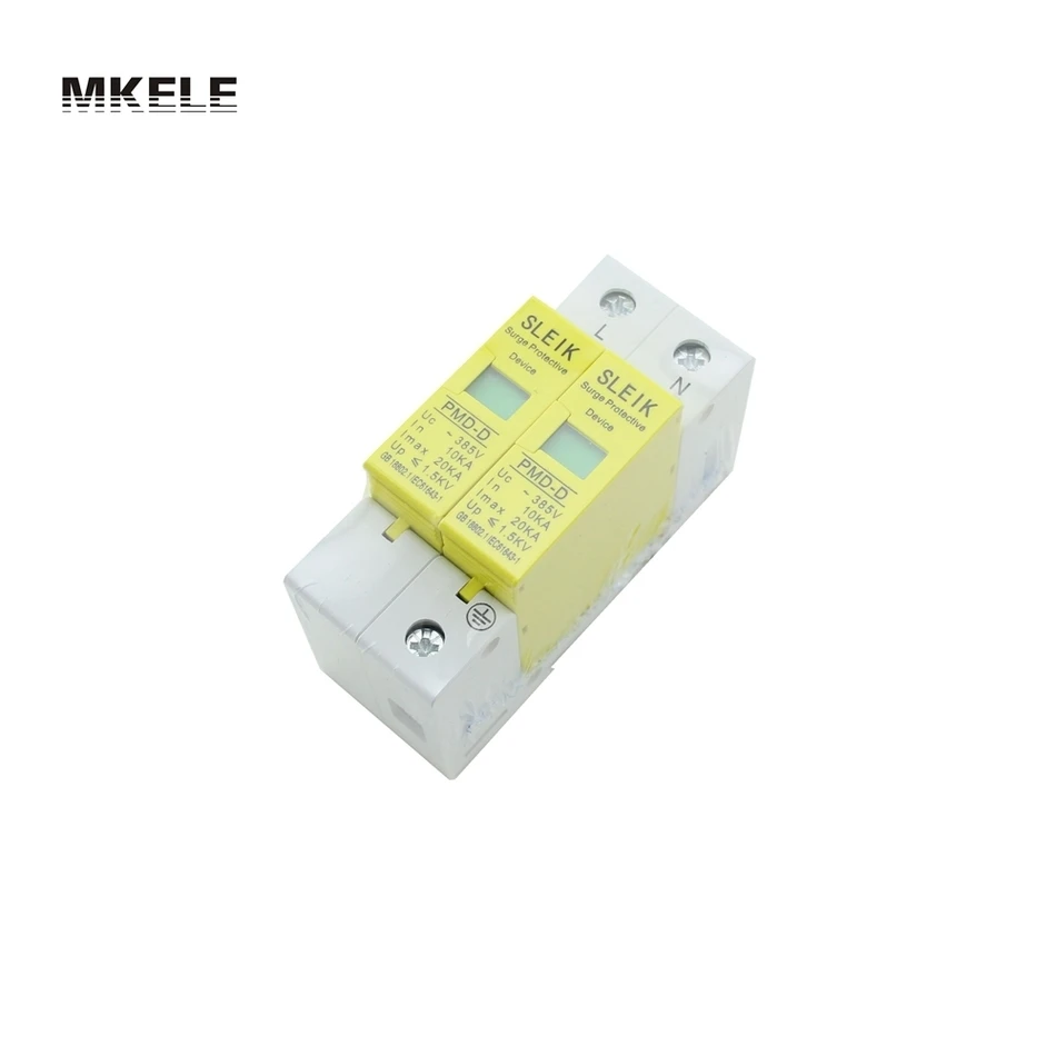 Защитное устройство от перенапряжения 385VAC SPD 1P + N 10KA ~ 20KA Din Rail House|device detector|device