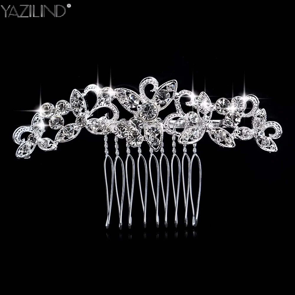 Красивая Женская расческа для волос свадебные украшения Brautschmuck невесты ручная