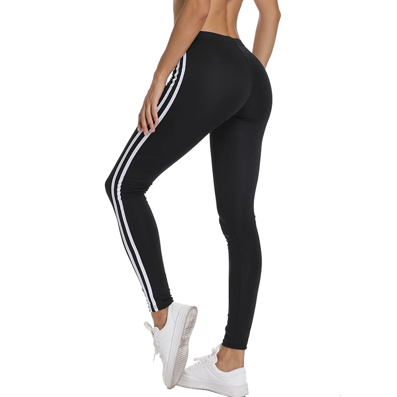 Fitness Female Leggings Polyester Ankle-Length Breathable Pants Leggins Women Standard Fold Push Up Leggin Prolong leg design
