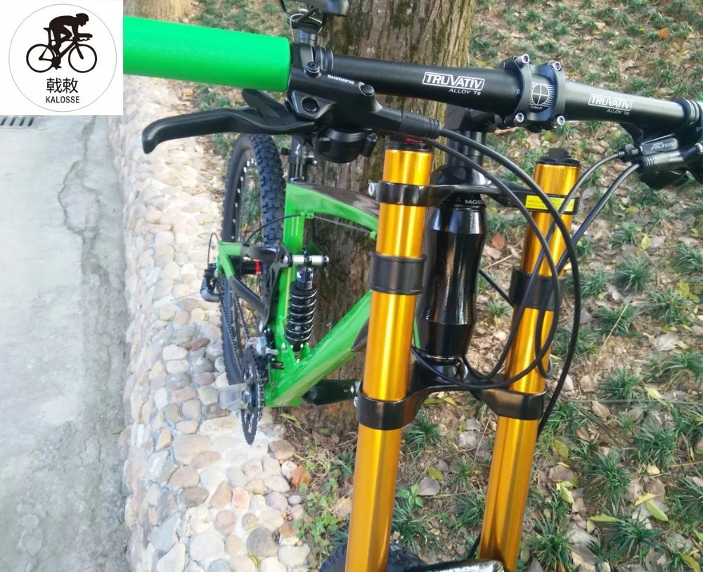 Горный велосипед Kalosse рама из алюминиевого сплава 26*17 дюймов 27 скоростей|downhill