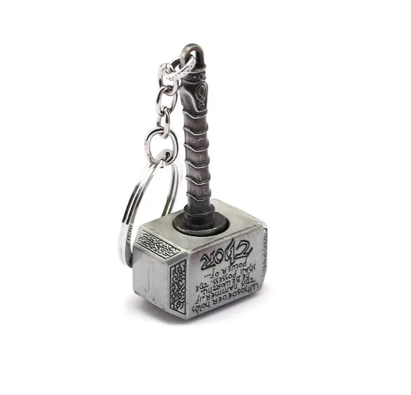 Фильм Мстители Тор брелок косплей реквизит Mjolnir брелок металлическая вращающаяся игрушка необычный Рождественский подарок