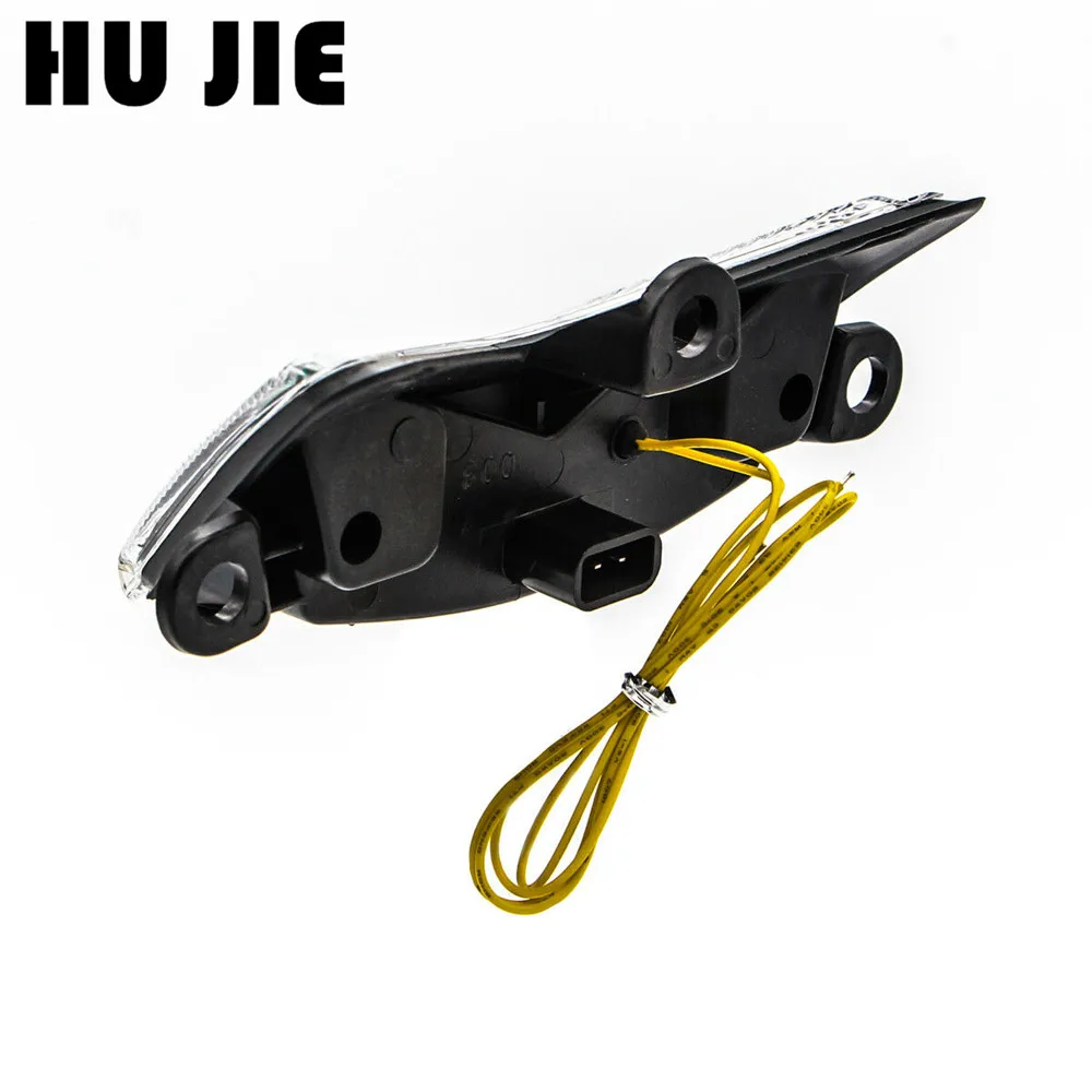 Мотоцикл прозрачные линзы задний Встроенный фонарь LED стоп Сигналы поворота