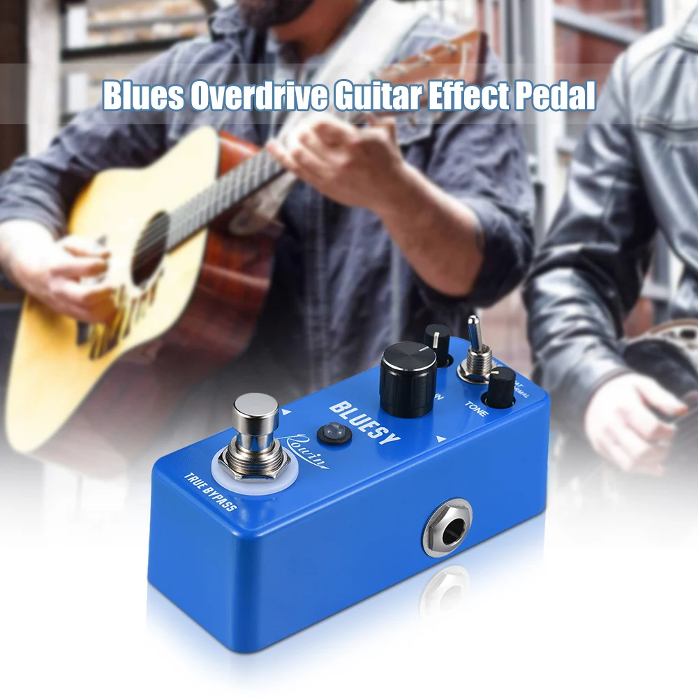 Педаль для гитарных эффектов Rowin 5 педаль с цифровым ревербератором/Overdrive/ Plexion