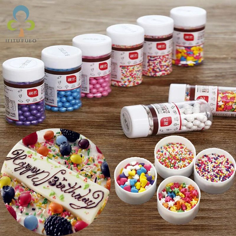 1 бутылка различных бусин съедобный жемчуг сахарный шар помадка выпечка торта DIY