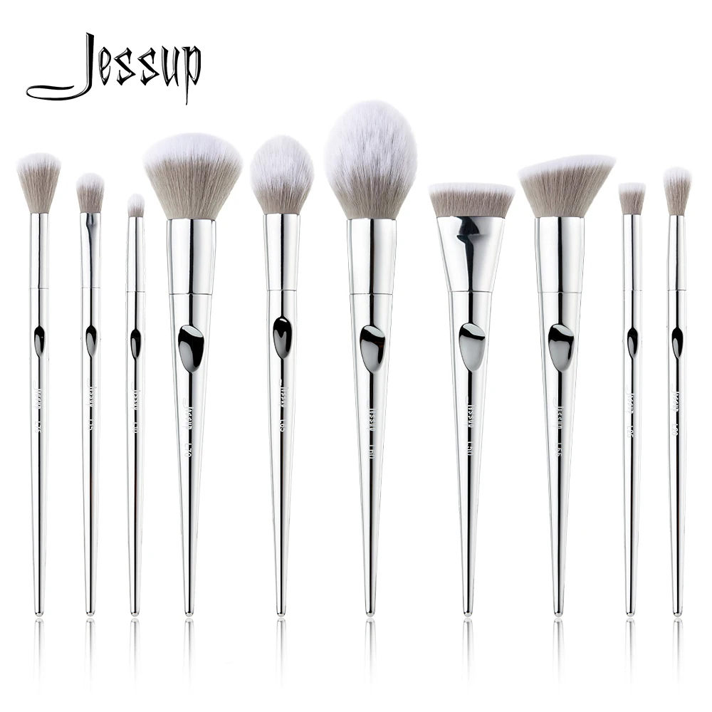 Jessup Новое поступление 10 шт. набор кистей для макияжа pinceaux maquillage фантазия