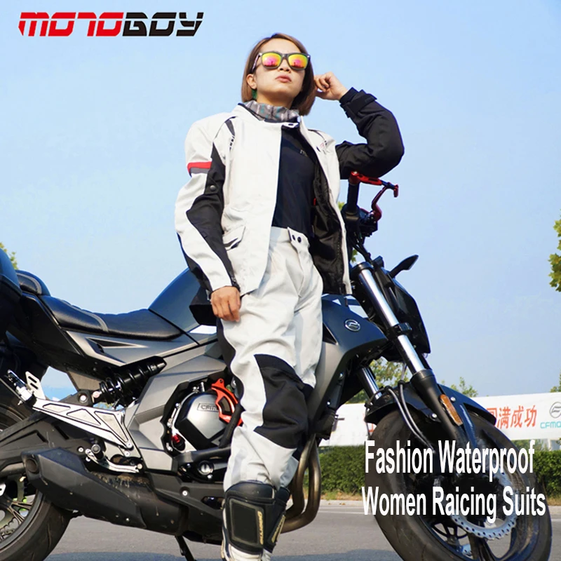 Женские мотоциклетные гоночные куртки MOTOBOY женские защитные брюки для