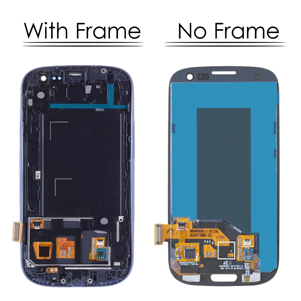 4,8 дюймов Супер AMOLED экран для SAMSUNG Galaxy S3 i9300 i9305 i747 i535 ЖК-дисплей сенсорный экран с рамкой дигитайзер дисплей
