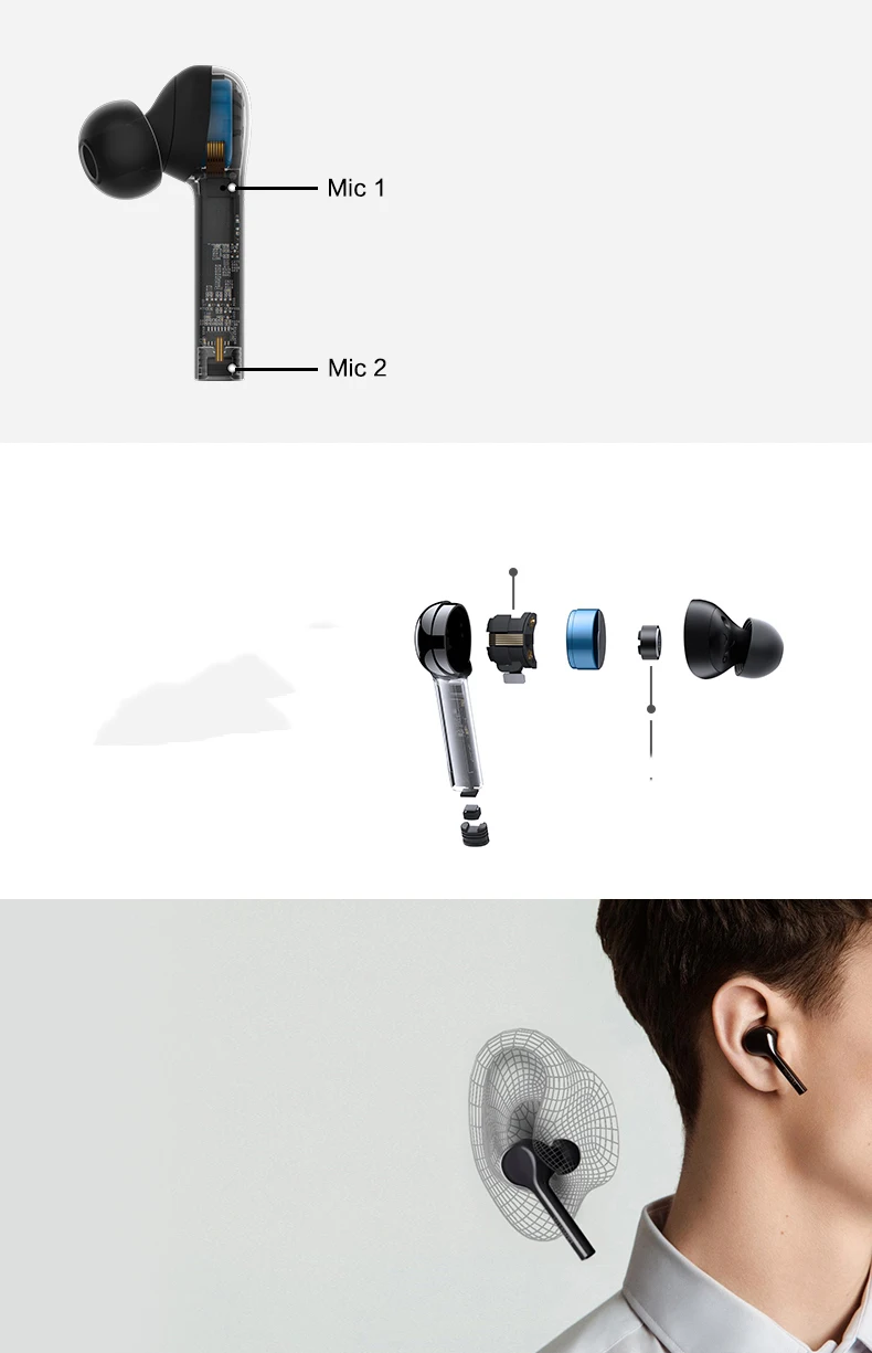 Новинка, huawei Honor FreeBuds, наслаждайтесь версией, беспроводные наушники, Hi-Fi, водонепроницаемые, IP54, управление нажатием, Беспроводная зарядка, Bluetooth 4,2