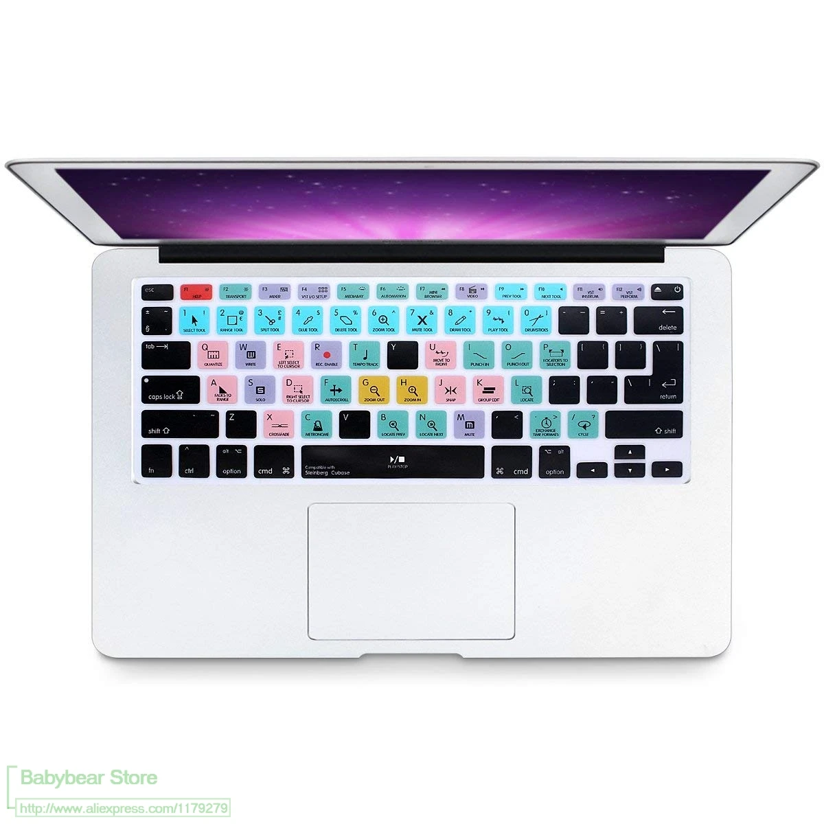 Силиконовый чехол для клавиатуры Steinberg Cubase Hotkey клавиши быстрого доступа старого